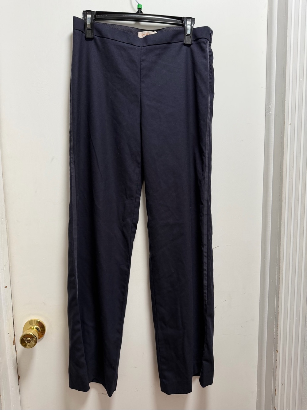 Tory Burch Pants Womens 4 Navy Blue Wool Blend Dress Trousers Work Office